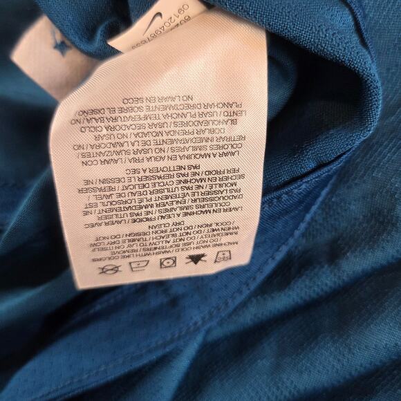 Nike Dri-Fit NFL On Field Miami Dolphins Polo Shirt XXL Aqua Blue - Picture 5 of 11